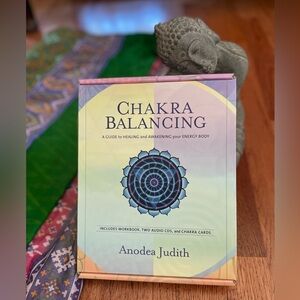RARE NIB Chakra Balancing Workbook/Guided Meditations AM/PM & Chakra Cards